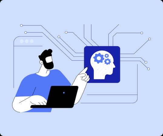 Illustration of precise technology translations and innovation workflow