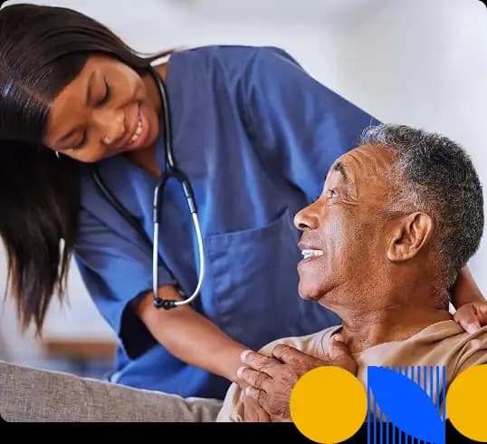 Medical translations illustration showing patient, doctor, and global healthcare communication